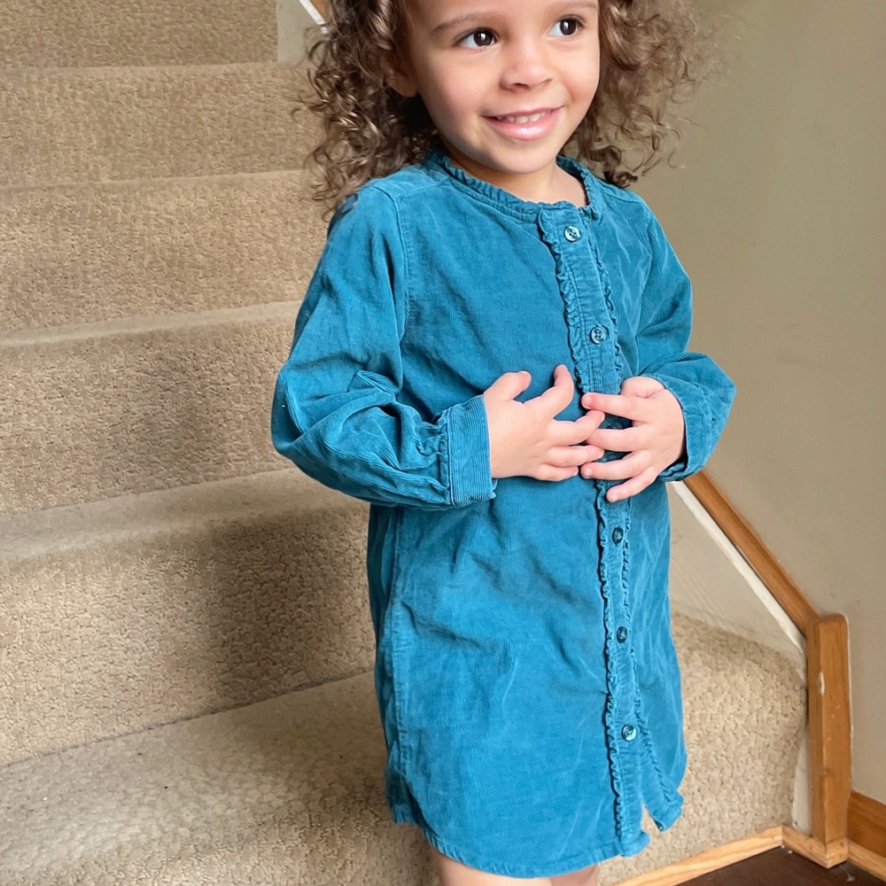 Baby Gap Long-sleeve Corduroy Button-down Dress